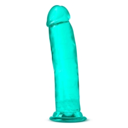 B Yours Plus  Thrill N" Drill Teal - Dildo Med Sugekop
